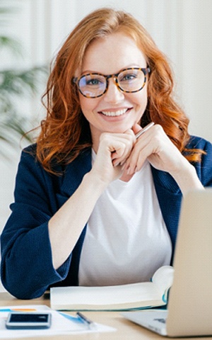 Woman after Cigna dentist in Costa Mesa