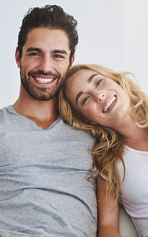 beautiful couple smiling