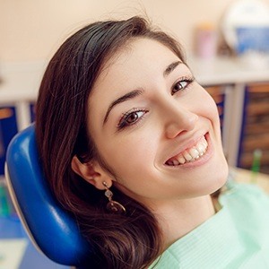 teen smiling at camera