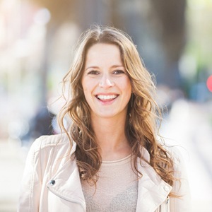 Woman smiling
