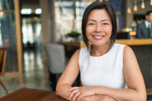 portrait of a smiling woman