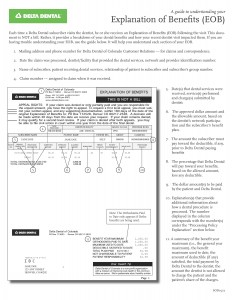 Delta Dental Sample EOB