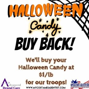 Operation Gratitude - Halloween Candy - Buy - Earn Cash - Win - Oral B - Electric Toothbrush - Best Dentist Costa Mesa - Saturday Dentist - Dentist Open Now - Emergency Dental - PPO Dentist