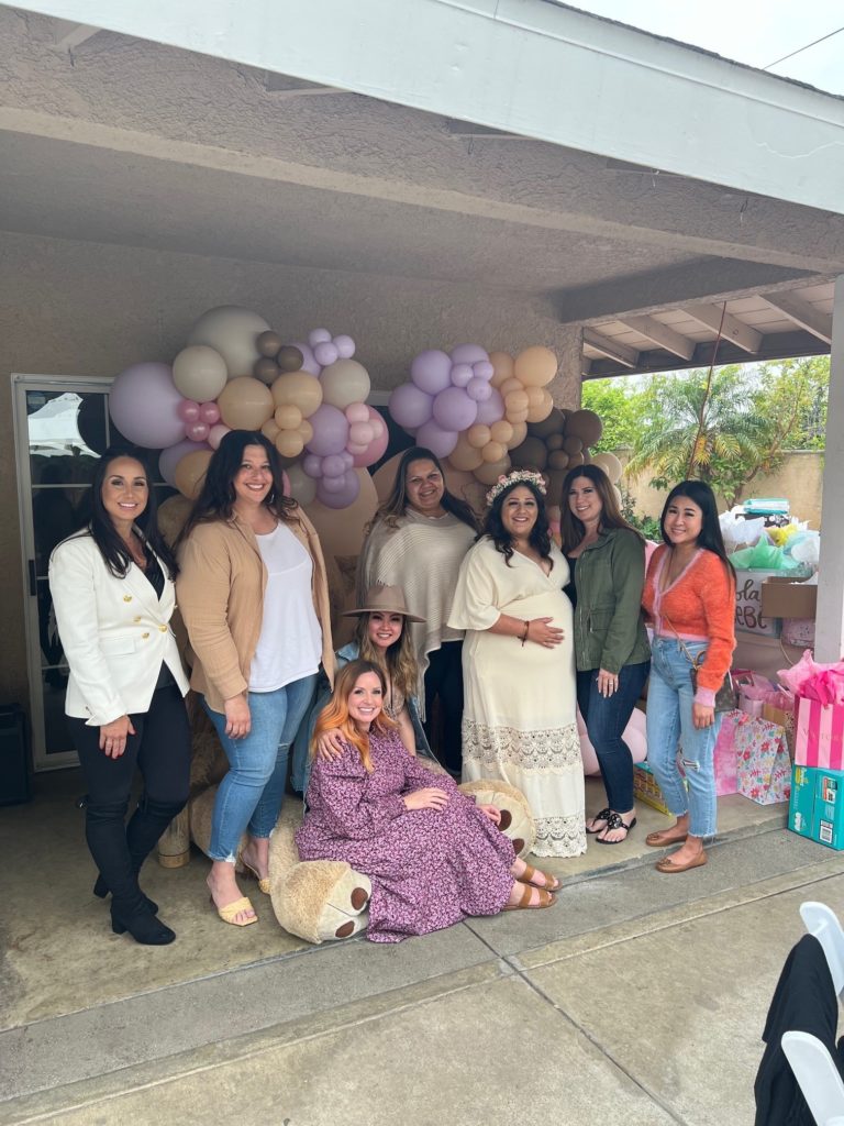 The girls at Janet's baby shower