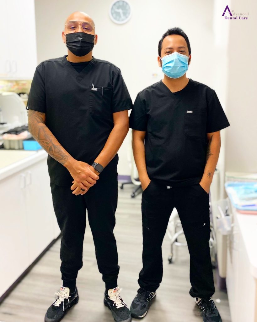 Ivan and Kevin - dental assistants at advanced Dental care in costa mesa, ca