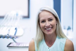 Older woman at dentist for Invisalign